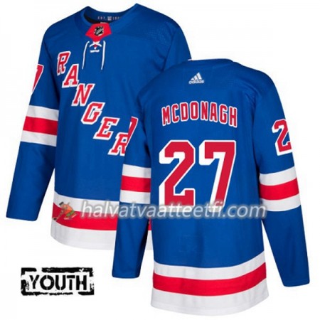 Lasten NHL New York Rangers Pelipaita Ryan McDonagh 27 Adidas 2017-2018 Sininen Authentic